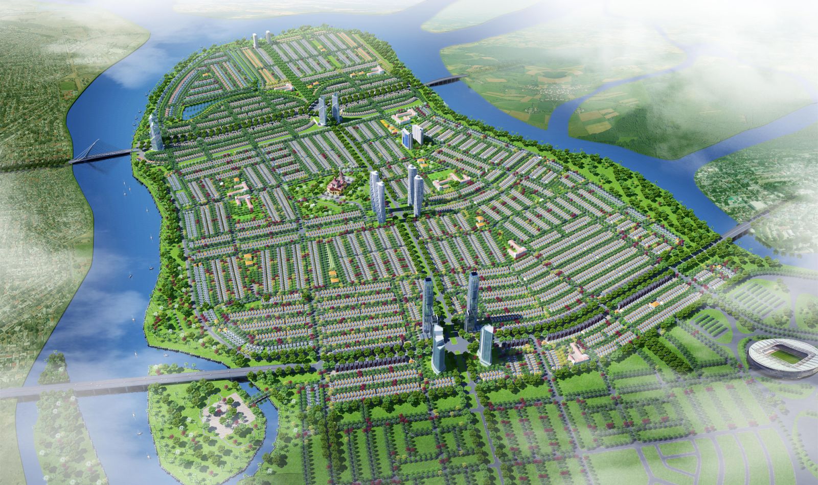 Mặt bằng dự án đất nền khu đô thị Nam Hòa Xuân Đà Nẵng