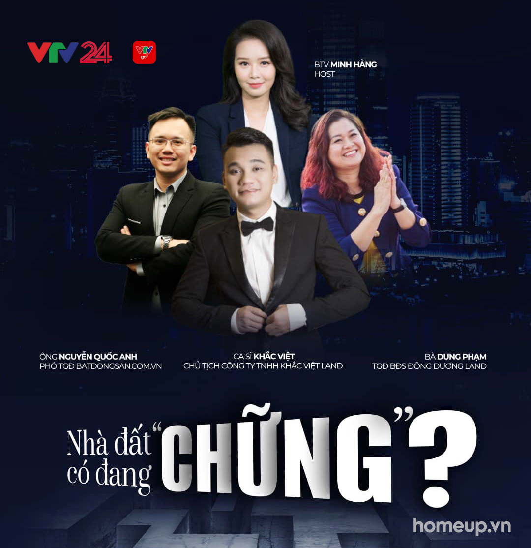Landshow 'Nhà đất có đang chững' được VTV tổ chức, khách mời Ca sĩ Khắc Việt - Chủ tịch HĐQT Khắc Việt Land