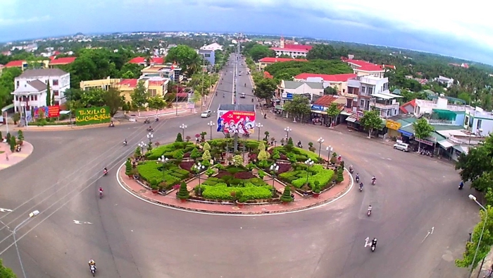 Một góc thị xã La Gi, tỉnh Bình Thuận.