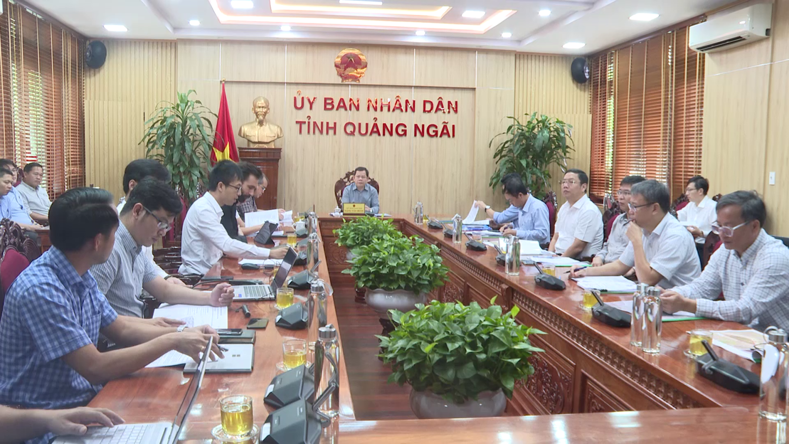 Chủ tịch UBND tỉnh Đặng Văn Minh chủ trì cuộc họp cho ý kiến phương án Quy hoạch chi tiết tỉ lệ 1/500 Khu đô thị mới An Phú, thành phố Quảng Ngãi.
