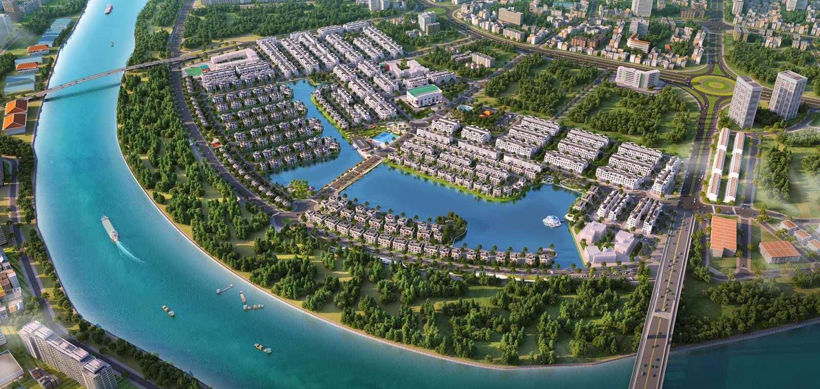 Diện tích xây dựng khu đô thị Vinhomes Vũ Yên chỉ chiếm 64%