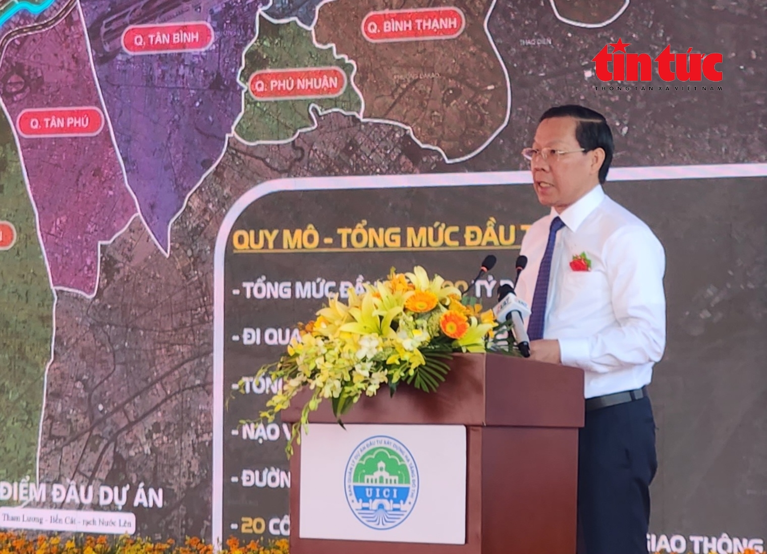 ông Phan Văn Mãi, gửi lời cảm ơn người dân đã ủng hộ bàn giao mặt bằng cho dự án