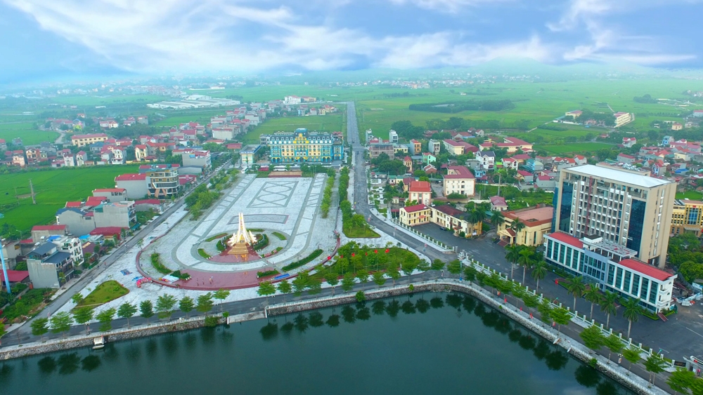 khu vực lập quy hoạch thuộc địa giới hành chính thị trấn Thắng, xã Ngọc Sơn và xã Lương Phong, huyện Hiệp Hòa