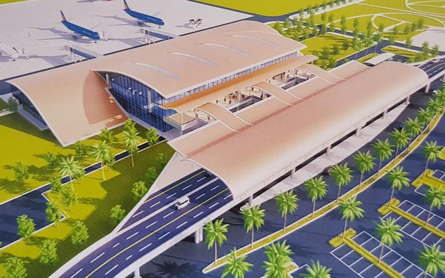 Mô hình sân bay Quảng Trị trong tương lai. (Ảnh: Internet)
