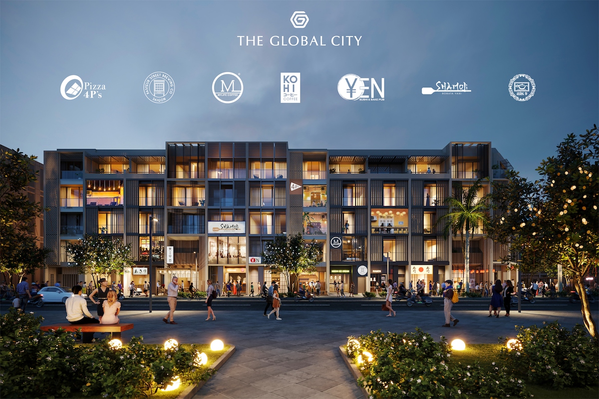 Các thương hiệu F&B hàng đầu sẽ có mặt tại khu nhà phố SOHO, thuộc The Global City.