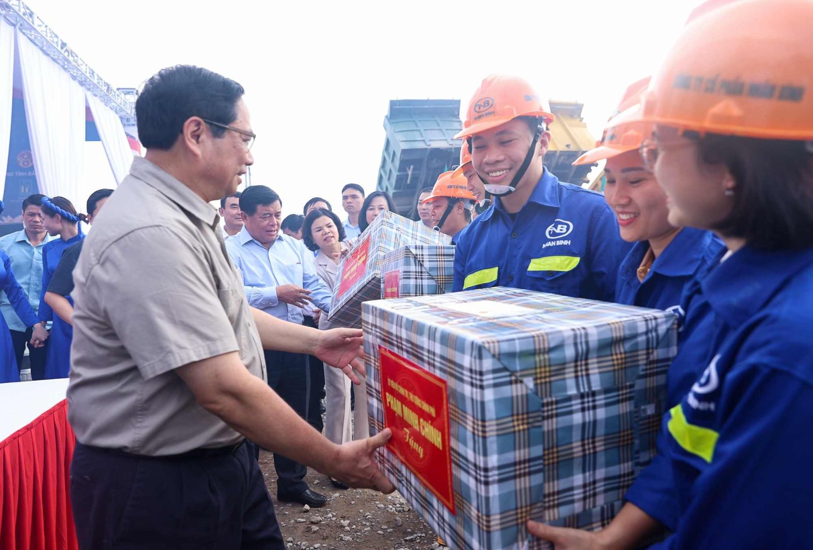 Thủ tướng Phạm Minh Chính tại buỗi lễ khởi công dự án