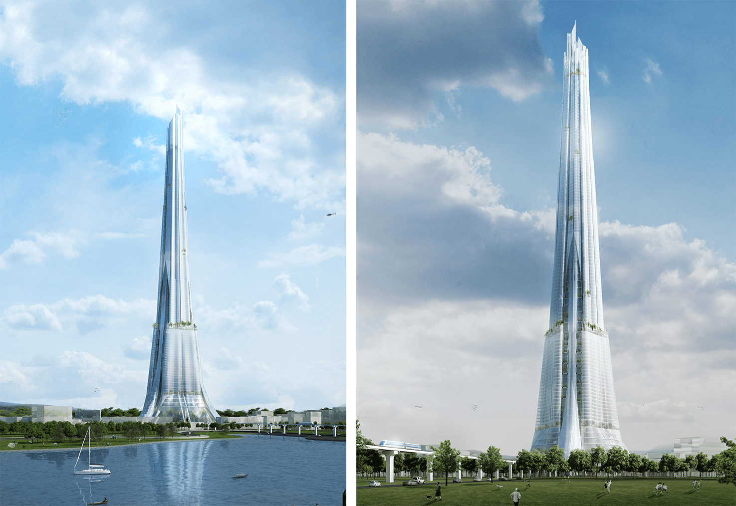Tháp trung tâm tài chính cao 108 tầng thuộc Dự án xây dựng Thành phố thông minh phía Bắc dự kiến khởi công ngày 10/11/2023. Đây sẽ là tòa tháp cao nhất Việt Nam.