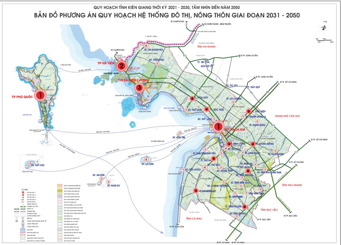 Quy hoạch tỉnh Kiên Giang năm 2030: Xây 12 cụm công nghiệp, 5 khu công nghiệp, Khu kinh tế cửa khẩu Hà Tiên và Khu kinh tế Phú Quốc
