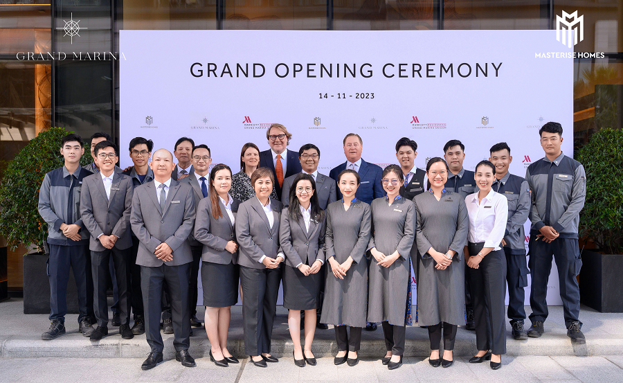 Marriott International và Masterise Homes vừa tổ chức lễ khai trương các căn hộ mang thương hiệu Marriott đầu tiên tại Việt Nam ngày 14/11/2023.