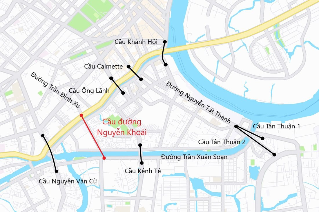 Dự án cầu và đường Nguyễn Khoái được kỳ vọng sẽ giải quyết ùn tắc giao thông ngày càng nghiêm trọng tại khu Nam TP Hồ Chí Minh.