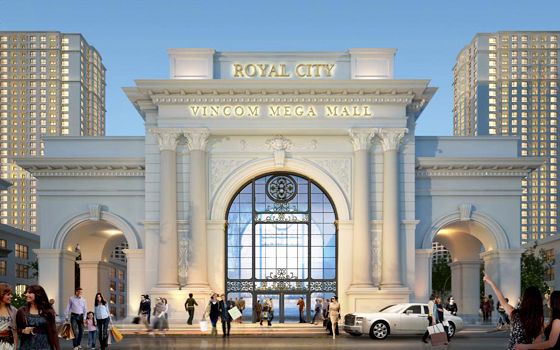 Vincom Mega Mall Royal City - Nguyễn Trãi (Hà Nội) với kiến trúc tân cổ điển