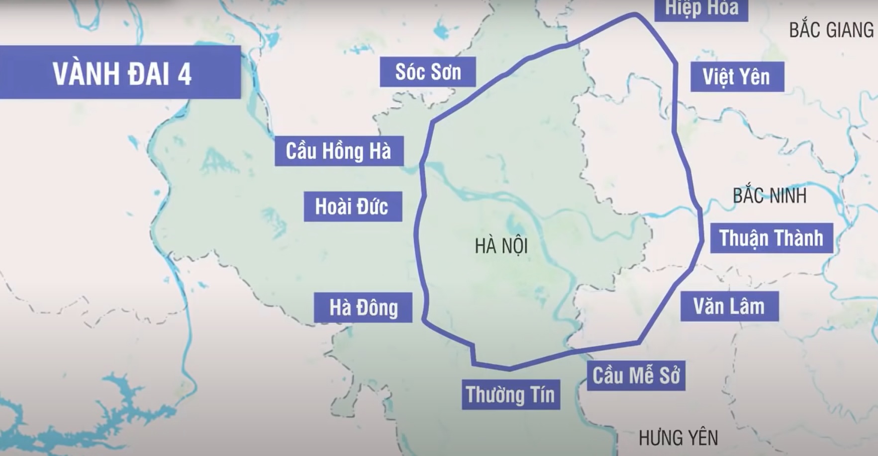 Nhiều khu đô thị hưởng lợi từ đường vành đai 4 Hà Nội Nhiều khu đô thị hưởng lợi từ đường vành đai 4 Hà Nội