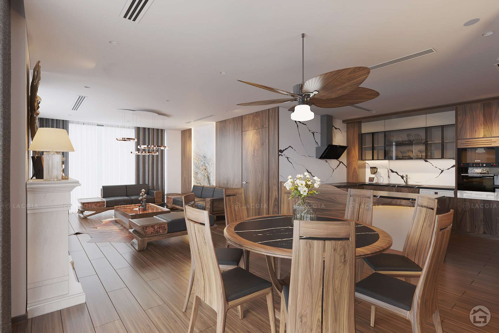 Với thiết kế pha trộn nhiều phong cách, căn hộ mang đến những cảm xúc mới lạ cho gia chủ Với thiết kế pha trộn nhiều phong cách, căn hộ mang đến những cảm xúc mới lạ cho gia chủ
