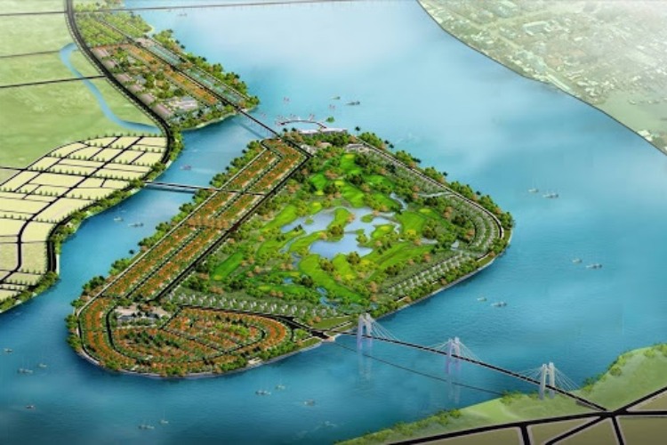 Quảng Ngãi chi 3.800 tỷ quy hoạch đại đô thị Đảo Ngọc An Phú giữa sông Trà Khúc