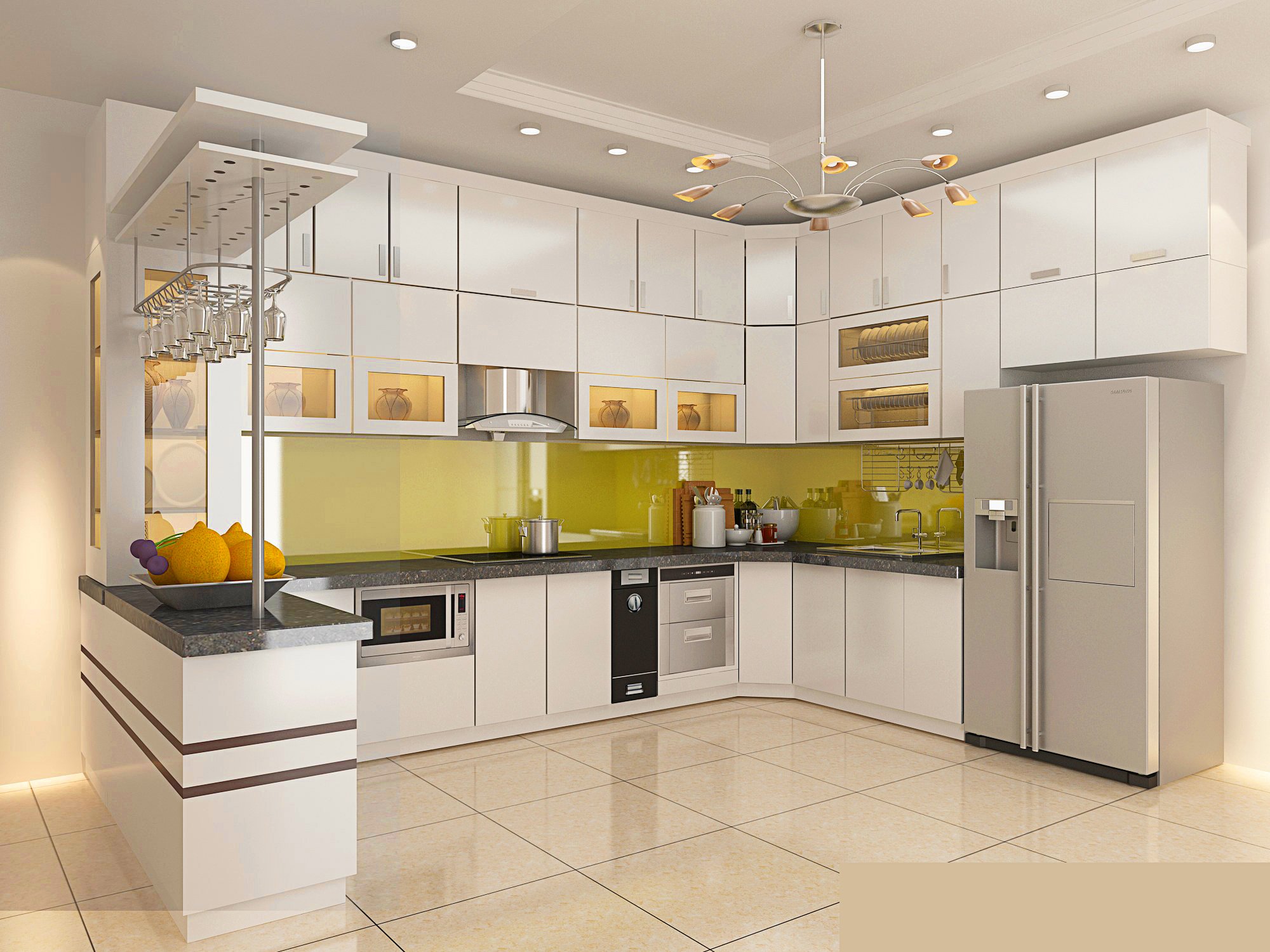 Một số gợi ý thiết kế mẫu bếp đẹp dành cho căn hộ Một số gợi ý thiết kế mẫu bếp đẹp dành cho căn hộ