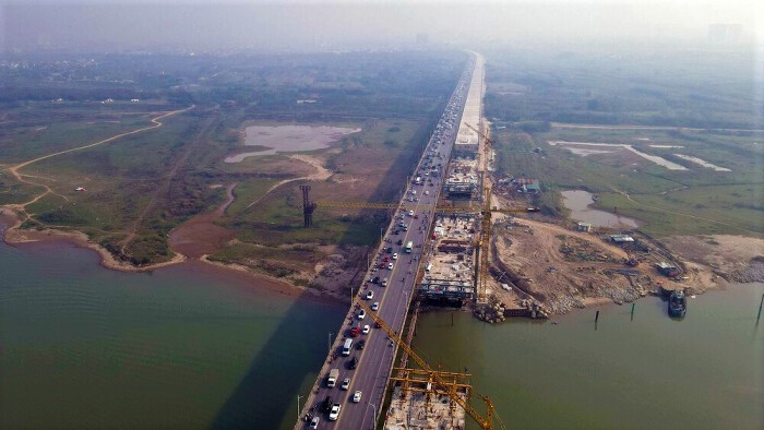 Dự kiến thông xe Cầu Vĩnh Tuy - giai đoạn 2 trước ngày 2/9