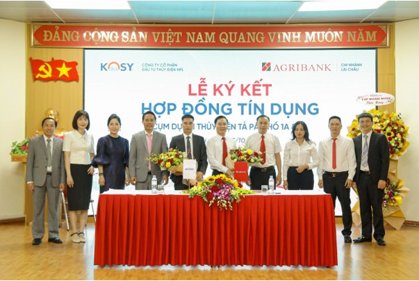 Ký hợp đồng tín dụng gần 600 tỷ cho cụm dự án Thủy điện Tả Páo Hồ của Tập đoàn Kosy