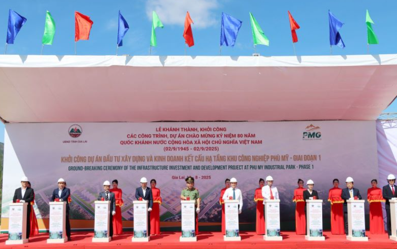 Khởi công Khu công nghiệp Phù Mỹ gần 437ha, vốn đầu tư hơn 4.500 tỷ đồng: Bước đột phá mới của Gia Lai