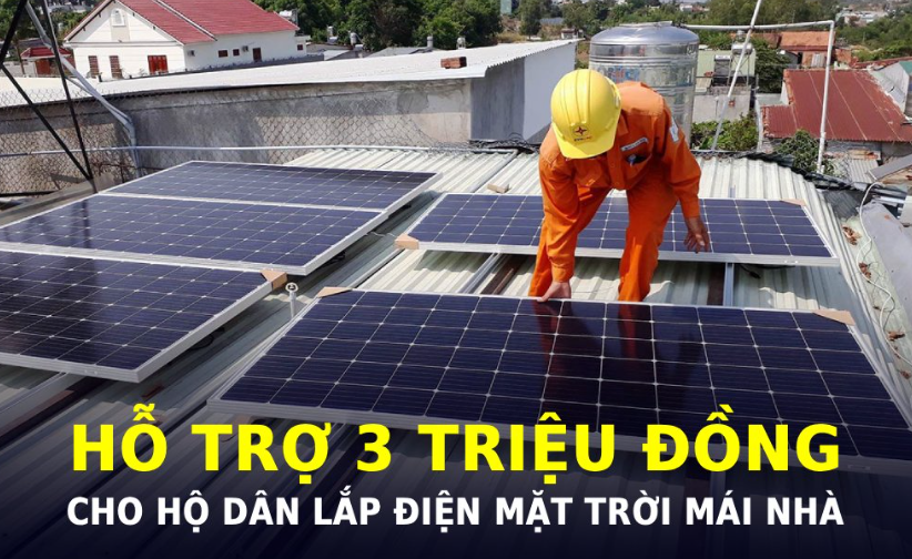 Đề xuất hỗ trợ tới 3 triệu đồng/hộ gia đình lắp đặt điện mặt trời mái nhà, tổng ngân sách có thể lên tới 42.000 tỷ đồng Đề xuất hỗ trợ tới 3 triệu đồng/hộ gia đình lắp đặt điện mặt trời mái nhà, tổng ngân sách có thể lên tới 42.000 tỷ đồng