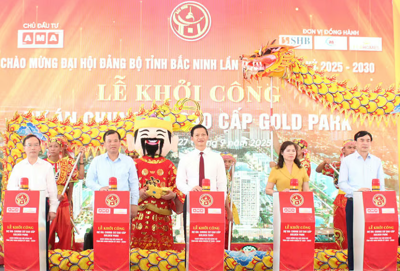 Bắc Ninh khởi công Gold Park – chung cư 1.163 tỷ đồng, 607 căn hộ sắp ra mắt Bắc Ninh khởi công Gold Park – chung cư 1.163 tỷ đồng, 607 căn hộ sắp ra mắt