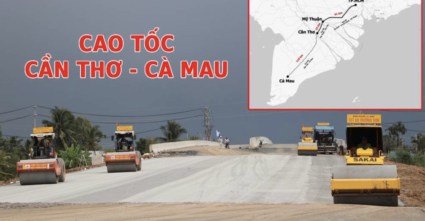 Cao tốc Cần Thơ – Cà Mau trị giá hơn 27.500 tỉ đồng: đang thi công 80%, “chạy nước rút” trước hạn chót