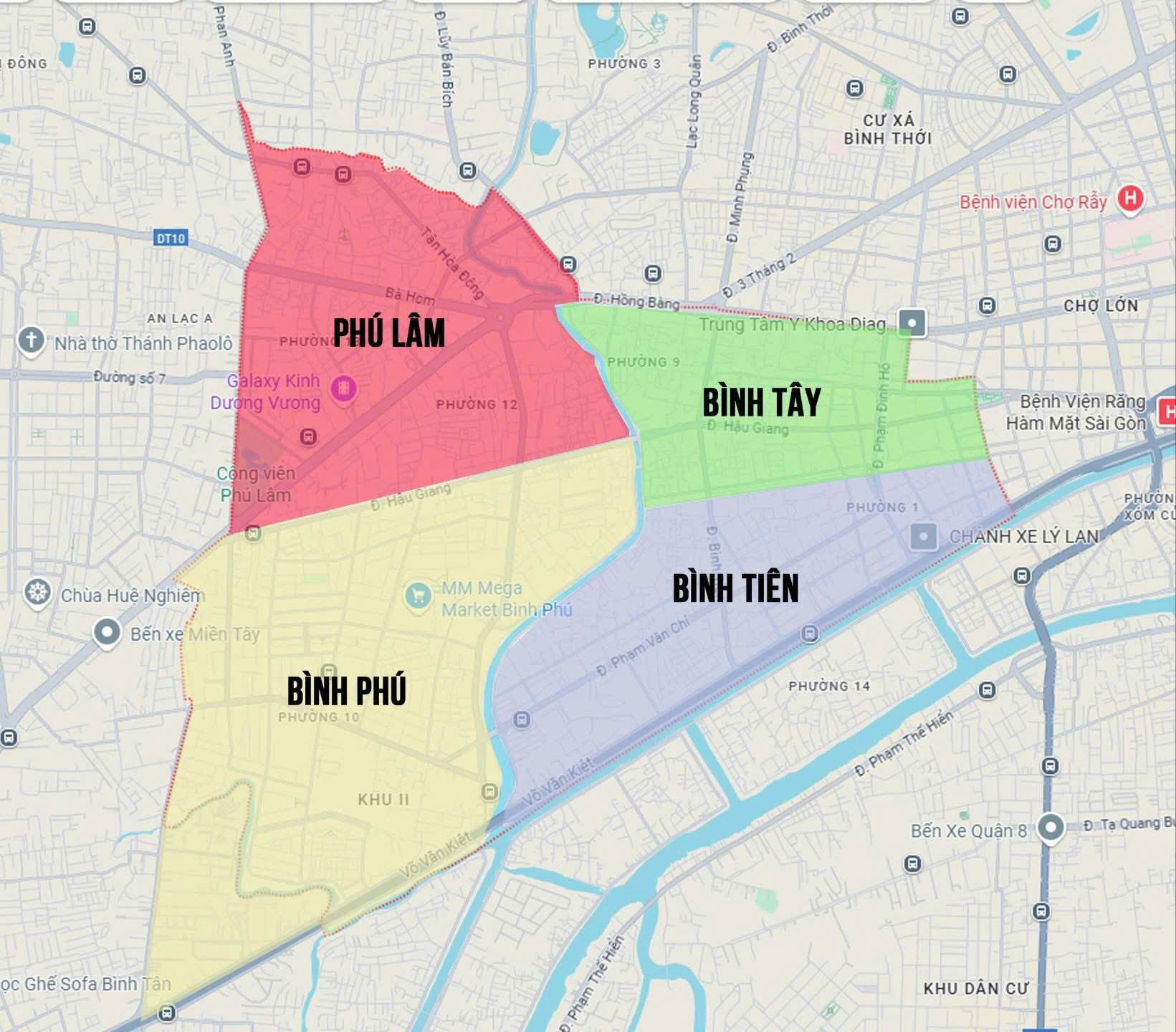 Phường Phú Lâm – TP.HCM: Bản đồ chi tiết và thông tin sau sáp nhập