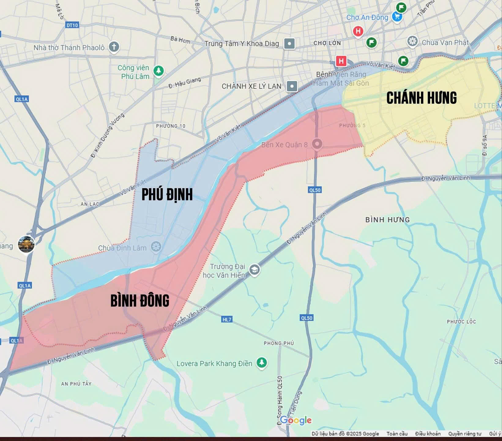 Phường Bình Đông – TP.HCM: Bản đồ chi tiết và thông tin sau sáp nhập
