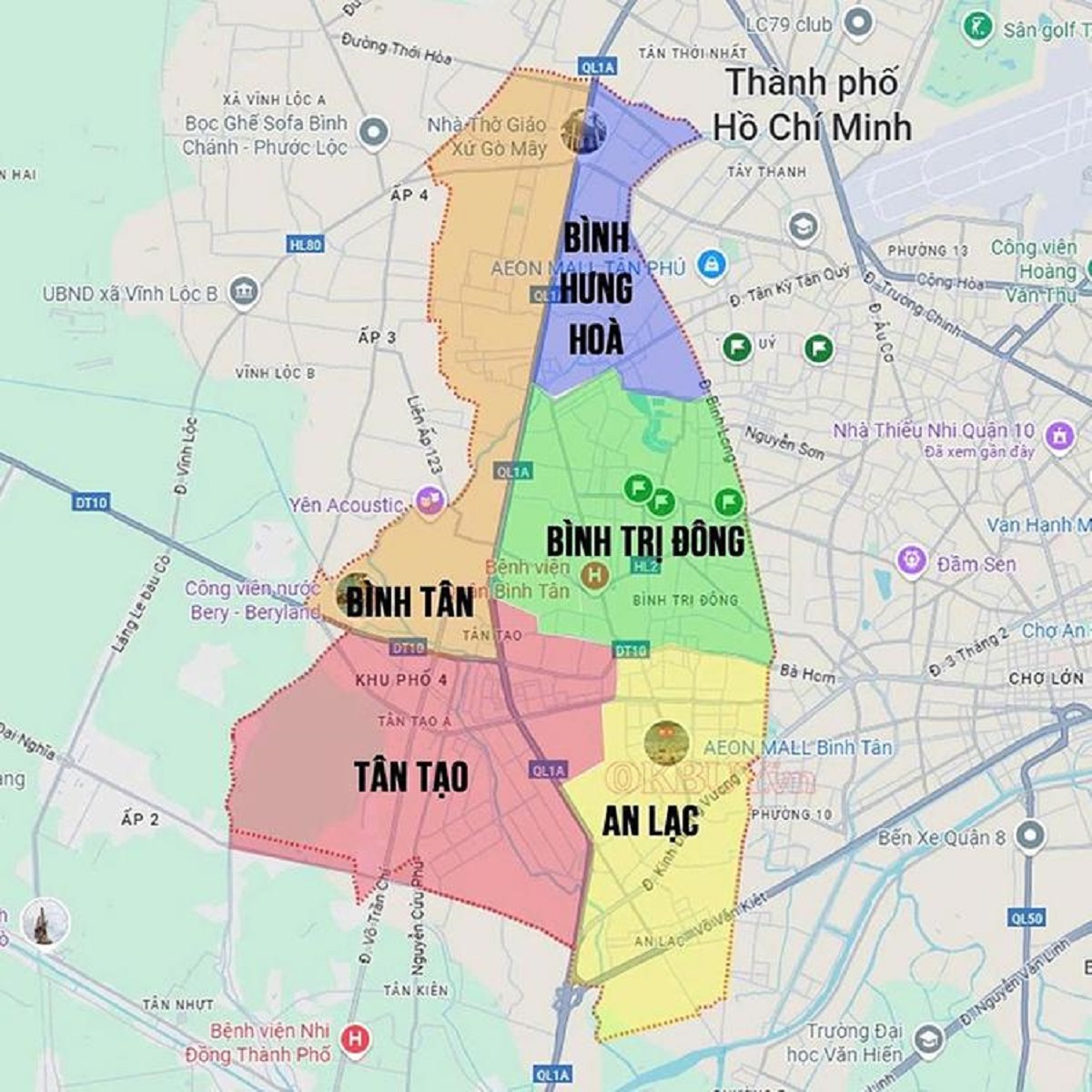 Phường Bình Tân – TP.HCM: Bản đồ chi tiết và thông tin sau sáp nhập