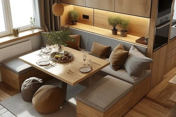 Cách chọn sofa, bàn ăn hợp diện tích căn hộ – bí quyết giúp không gian gọn gàng, sang trọng và dễ sống