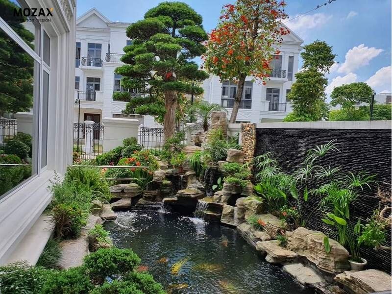 Phong thủy khi xây hồ koi trong sân – bí quyết thu hút tài khí và giữ được sự hài hòa cho cả khuôn viên