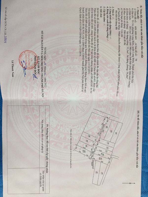 Cần bán ô đất trong ngách thuộc ngõ 61 phố Trạm Long Biên cách ngõ 61 15m