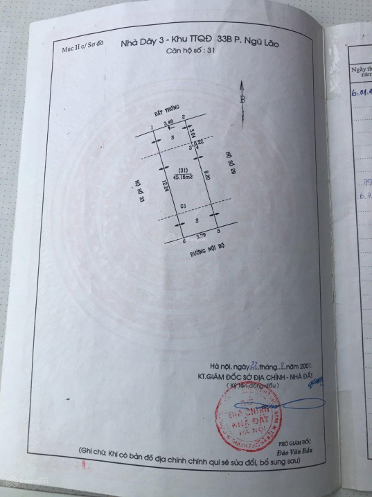 Cần bán gấp nhà số 31 ngõ 33B Phạm Ngũ Lão 55m2. Giá 7 tỷ