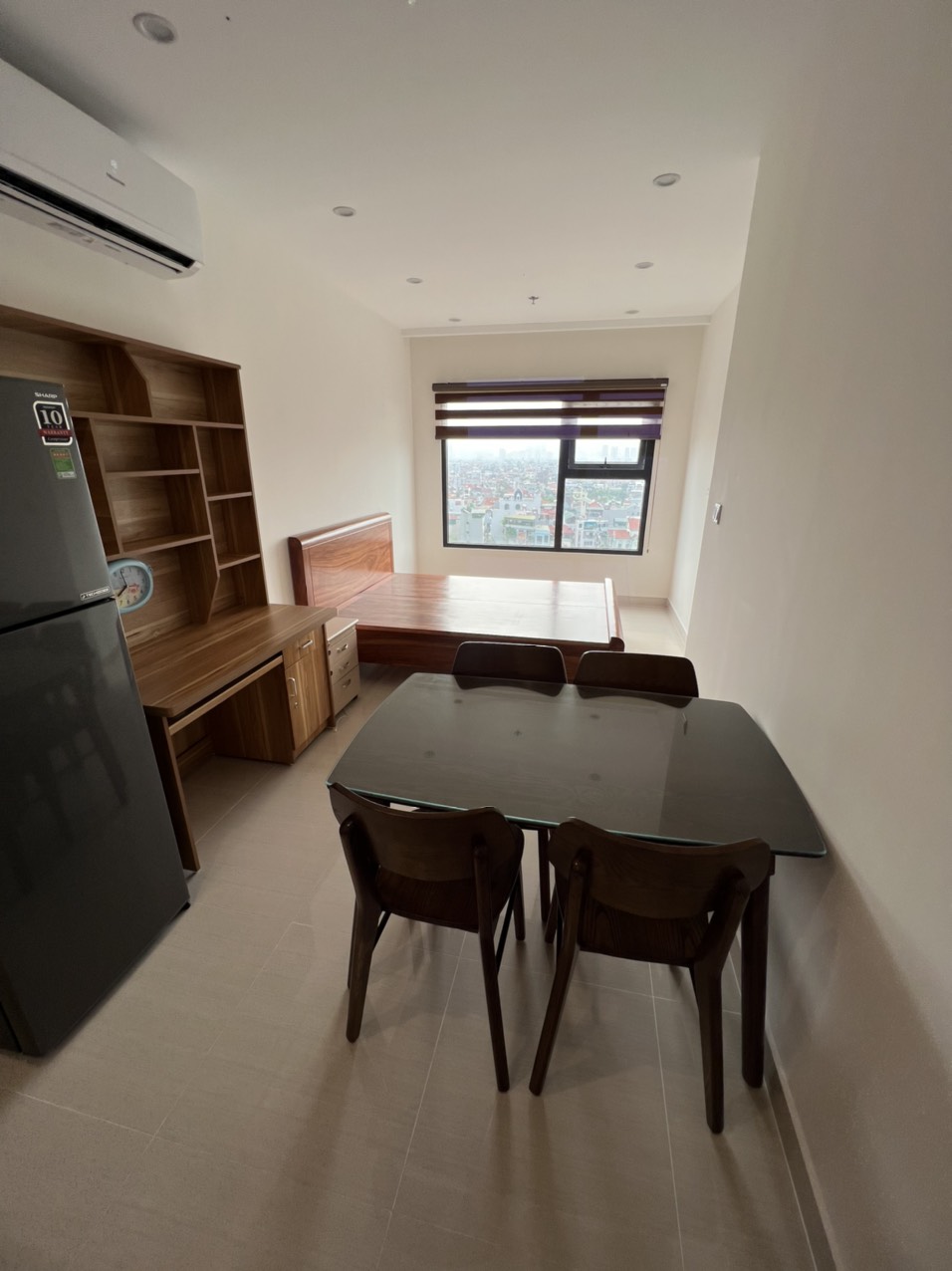 Cần cho thuê chung cư 1PN full đồ nội thất tại dự án Vinhomes Smart City. Giá 9 triệu/tháng