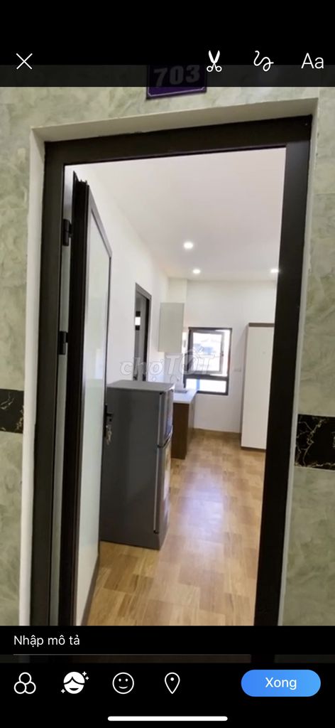 Cho thuê căn hộ 28m2 full nội thất tại ngõ 204 Trần Duy Hưng. Diện tích 28m2 giá 5,5 triệu/tháng