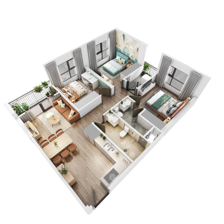 BÁN GẤP CĂN 3PN VIEW BỂ BƠI 4 MÙA RẺ NHẤT VINHOMES SMART CITY GIÁ 3,2 TỶ