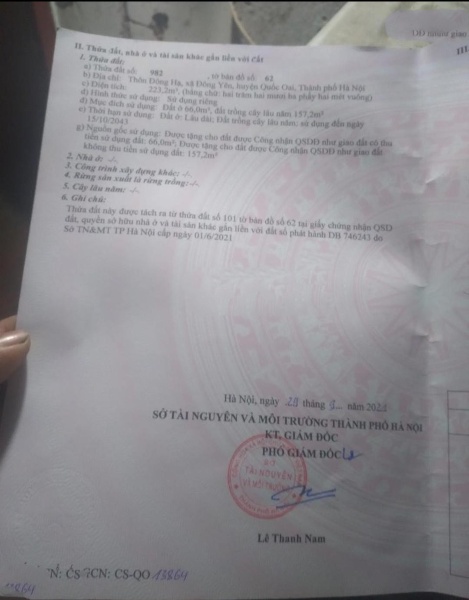 Bán nhà 2 tầng tại Đông Yên, Quốc Oai, Hà Nội