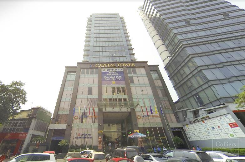 Văn phòng tại Capital Tower trung tâm Hà Nội, diện tích thuê đa dạng