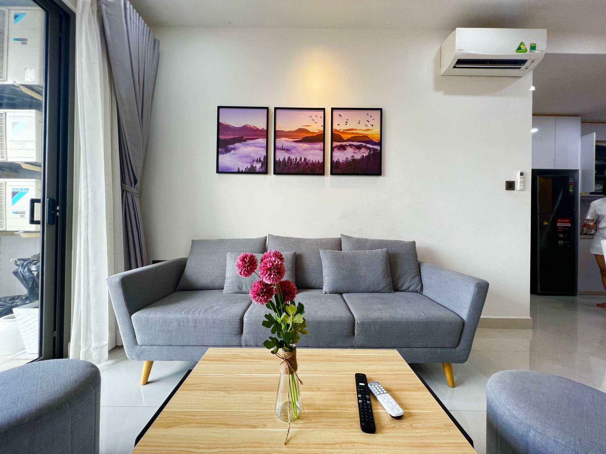 Cho thuê căn chung cư Galaxy 9 nội thất cực sang 2PN chỉ 17 triệu