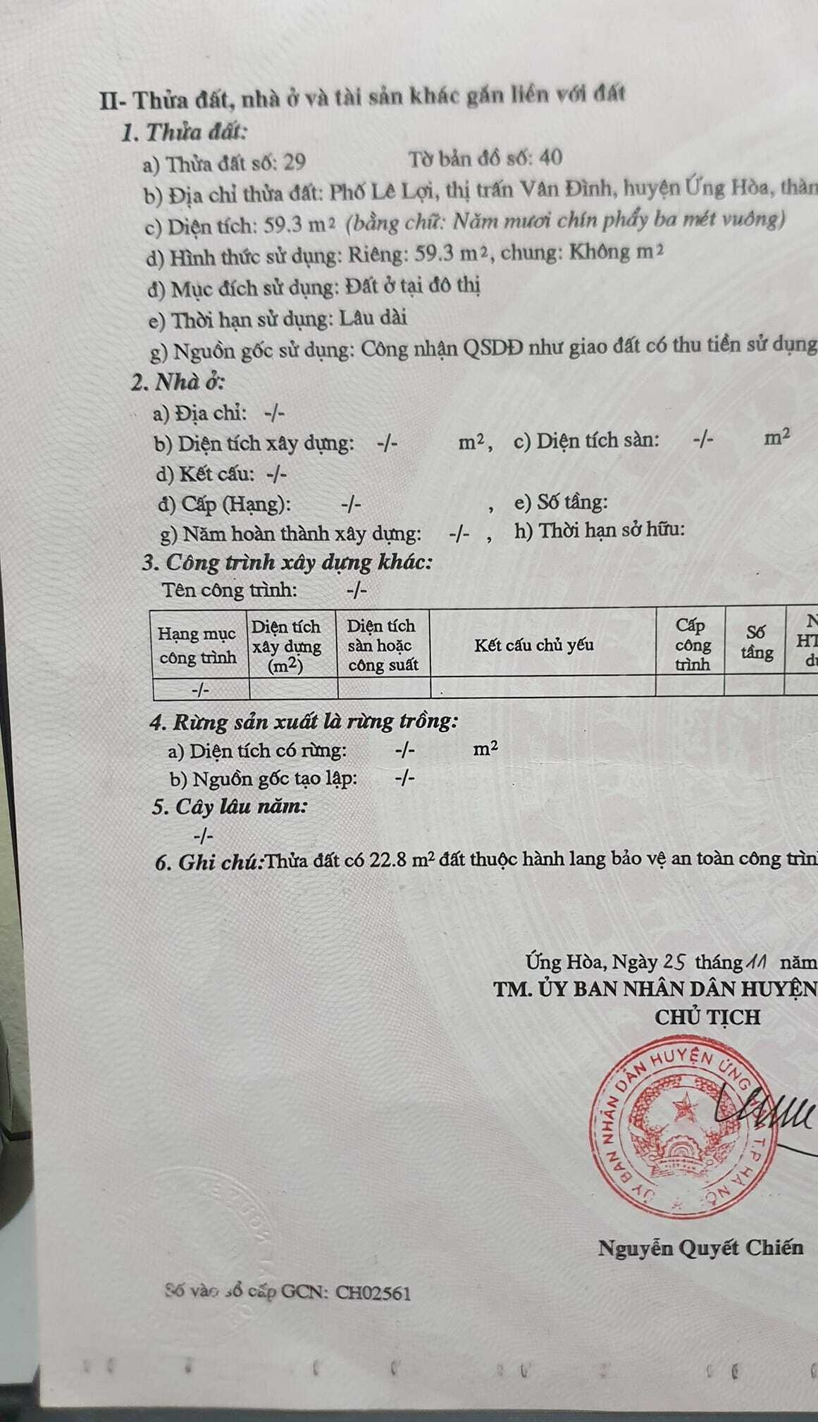 Cần bán ngay căn nhà mặt đường 21B đối diện trung tâm văn hóa Ứng Hòa