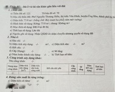 Bán nhanh nhà 3 tầng giá hơn 2 tỷ ở Ứng Hòa, Hà Nội