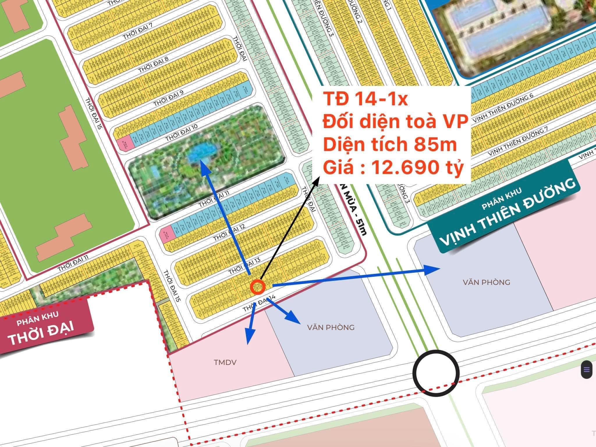 Siêu phẩm đối diện toà Văn Phòng, TMDV sầm uất kinh doanh cực tiềm năng