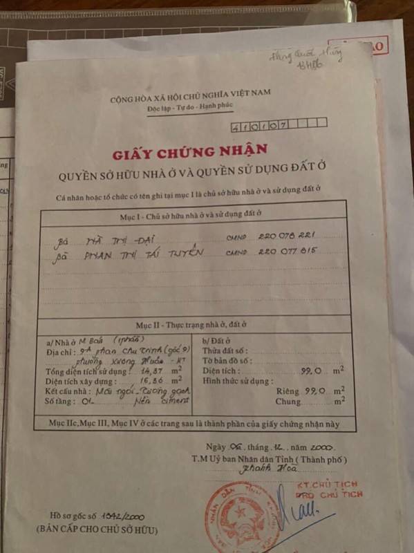 Bán Đất chính chủ TTTP Nha Trang, Mặt tiền, Gần biển dễ đi lại