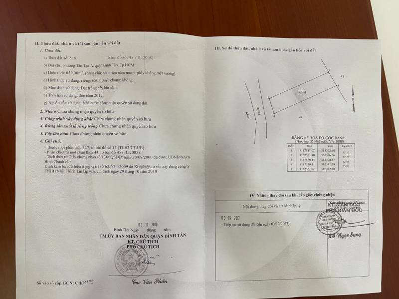 Cần bán lô đất kinh C Phường Tân Tạo A, Quận Bình Tân
