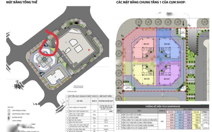 Cần bán ngay 2 shophouse tại Cầu Giấy giá 145tr/m²