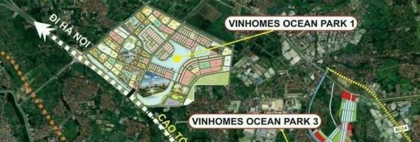Bán Shophouse trung tâm Dự án Vinhomes Ocean Park giá19 tỷ