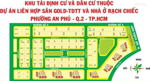Cần bán lô đất nền dự án 100m2 tại đường Đỗ Xuân Hợp, Quận 2