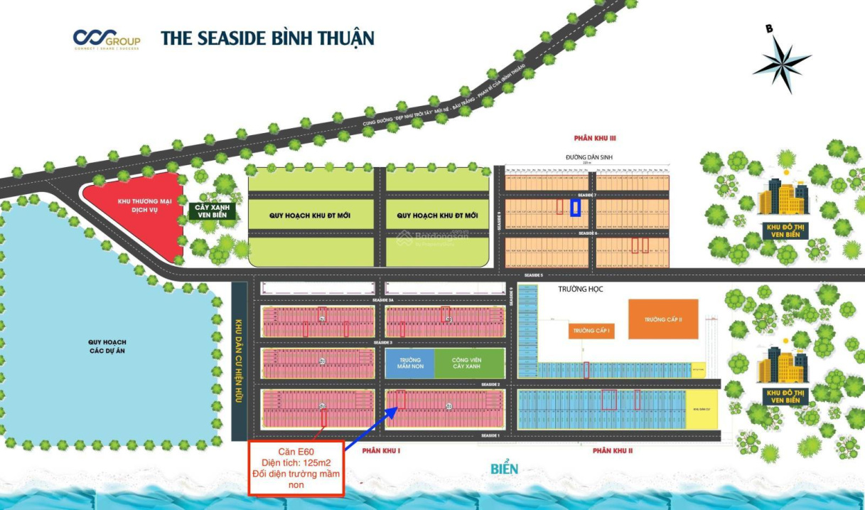 Cần bán gấp lô đất mặt biển dự án The SeaSide Bình Thuận