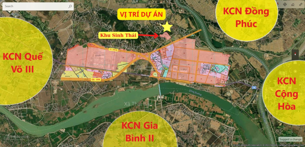 Bán đất nền dự án KCN Quế Võ II, Bắc Ninh, diện tích 100m2