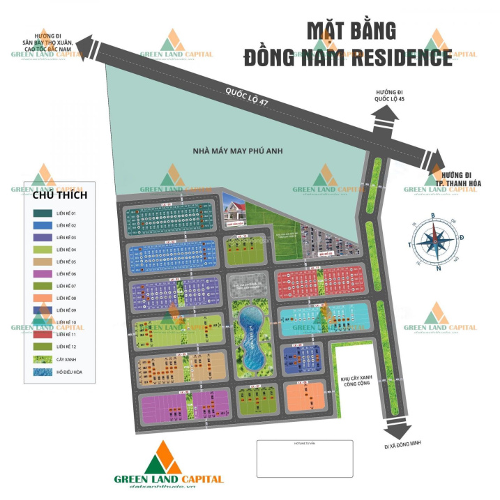 Bán nhanh lô đất dự án Đồng Nam Residence, xã Đông Khê, Thanh Hoá