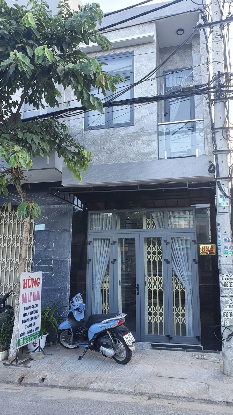 Cho thuê nhà 2 tầng mặt tiền Trường Chinh, Hoà Phát, Cẩm Lệ